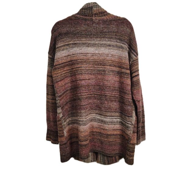 MAX STUDIO Cozy Open Cardigan MEDIUM Women's Wool Blend Long Sleeve Sweater - Picture 3 of 7